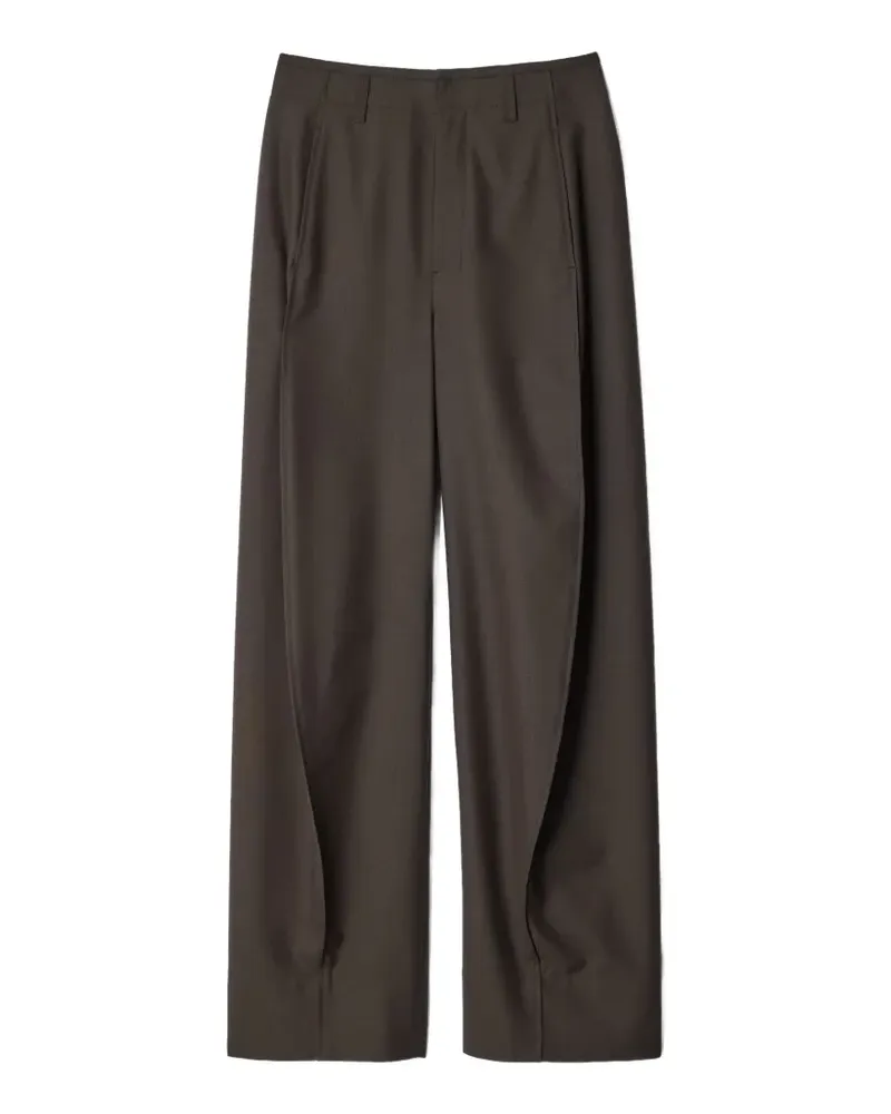 Christophe Lemaire Baggy-Hose aus tropischem Wollgemisch - Braun Braun