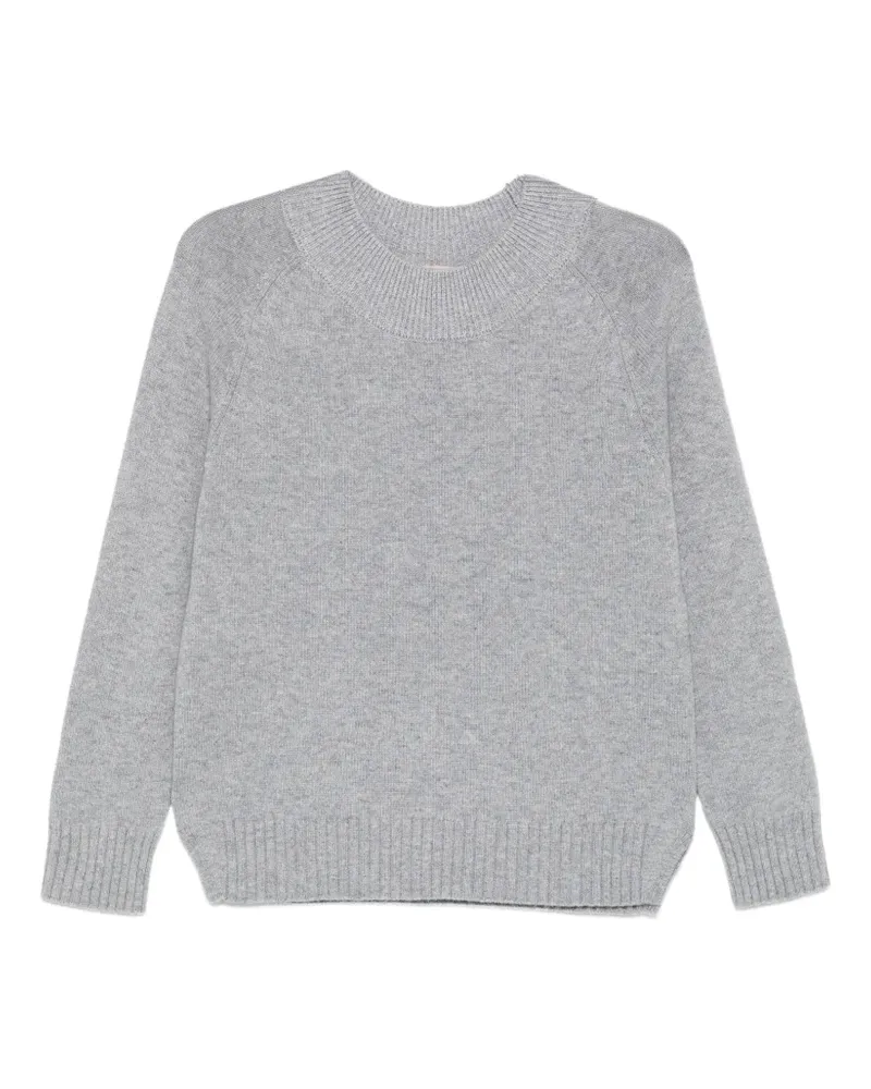 Purotatto raglan-sleeve ribbed-trim sweater - Grau Grau