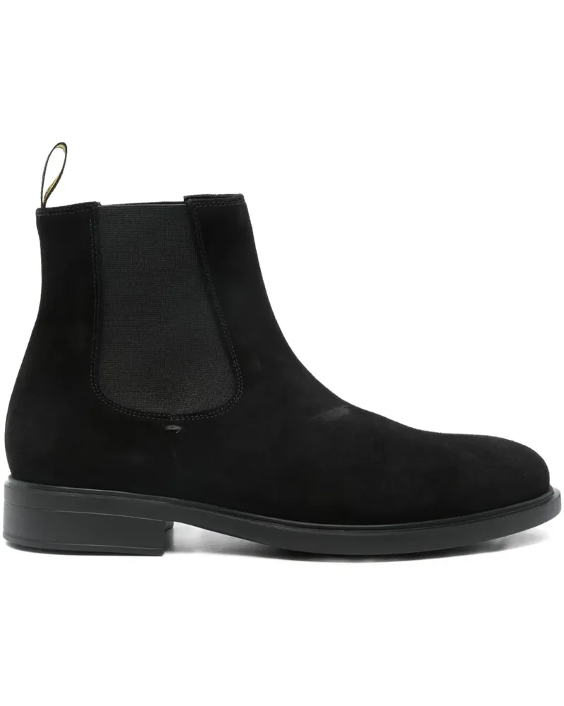 Doucal´s Chelsea-Boots aus Wildleder - Schwarz Schwarz
