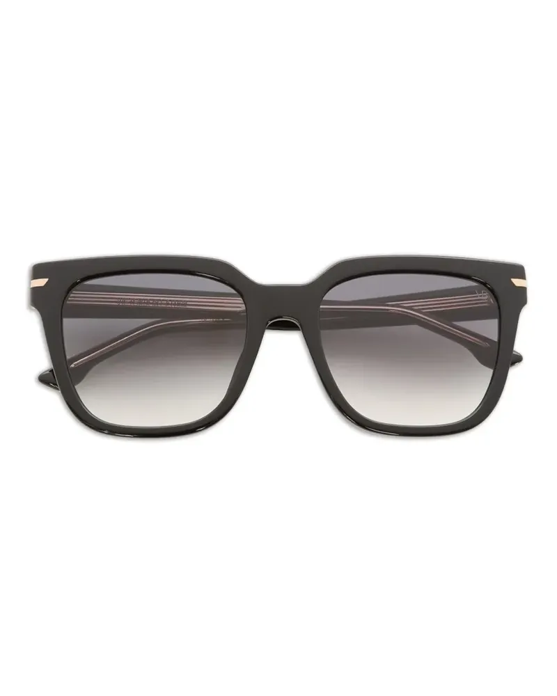 Victoria Beckham Sonnenbrille im Oversized-Look - Schwarz Schwarz