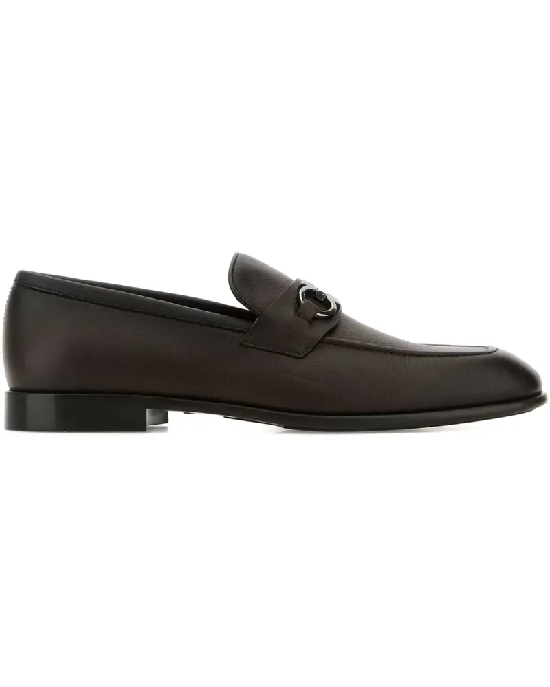 Ferragamo Loafer mit Gancini-Detail - Braun Braun