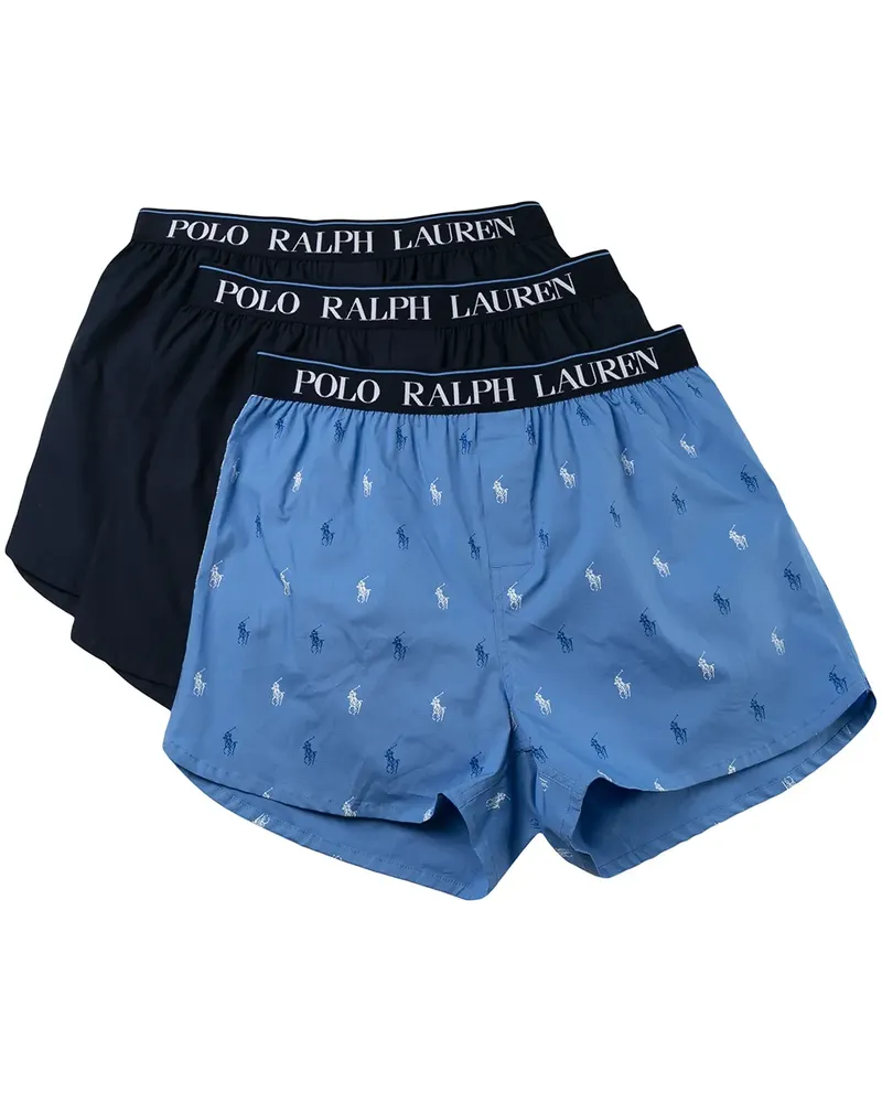Ralph Lauren Set aus drei Boxershorts - Blau Blau