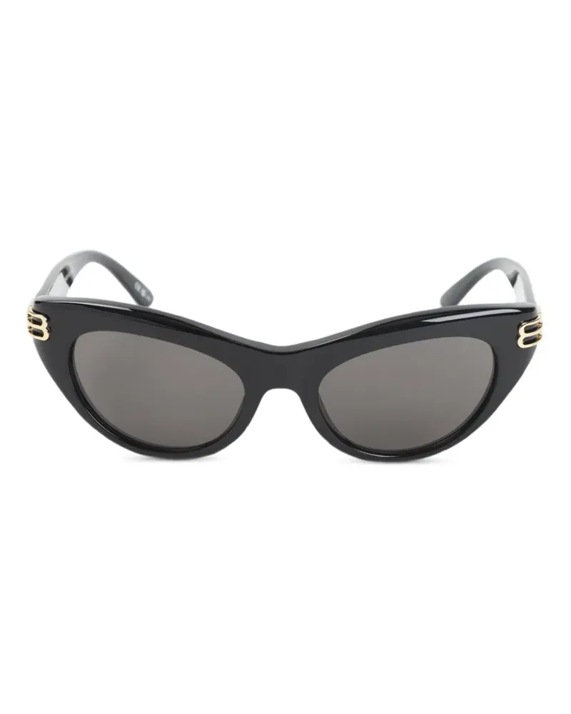 Balenciaga BB logo cat-eye sunglasses - Schwarz Schwarz