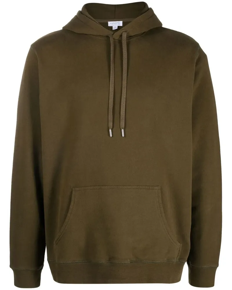 Sunspel Hoodie mit Kordelzug - Grün Grün