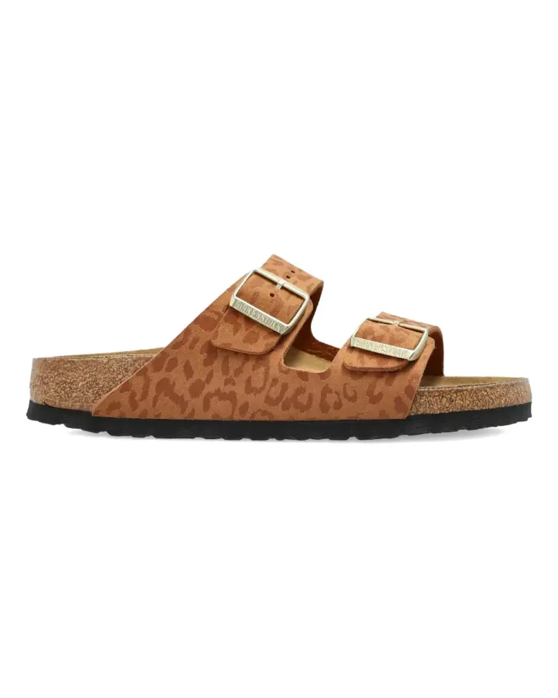 Birkenstock Arizona leopard-print sandals - Orange Orange