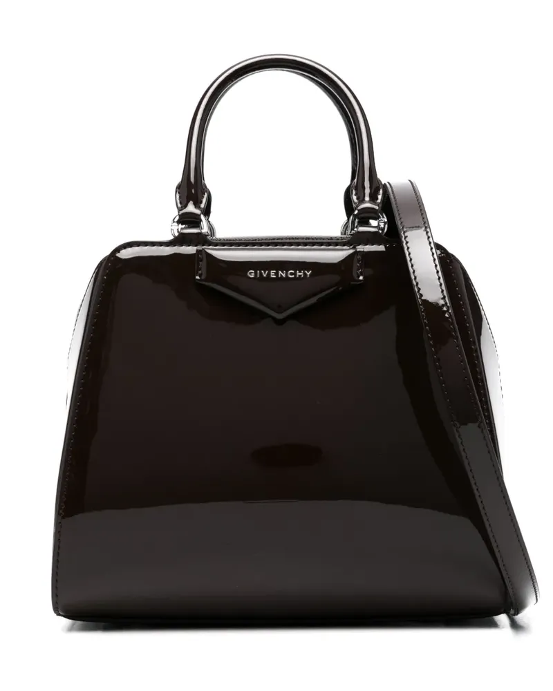 Givenchy Mini Antigona Cube Tote Bag - Braun Braun