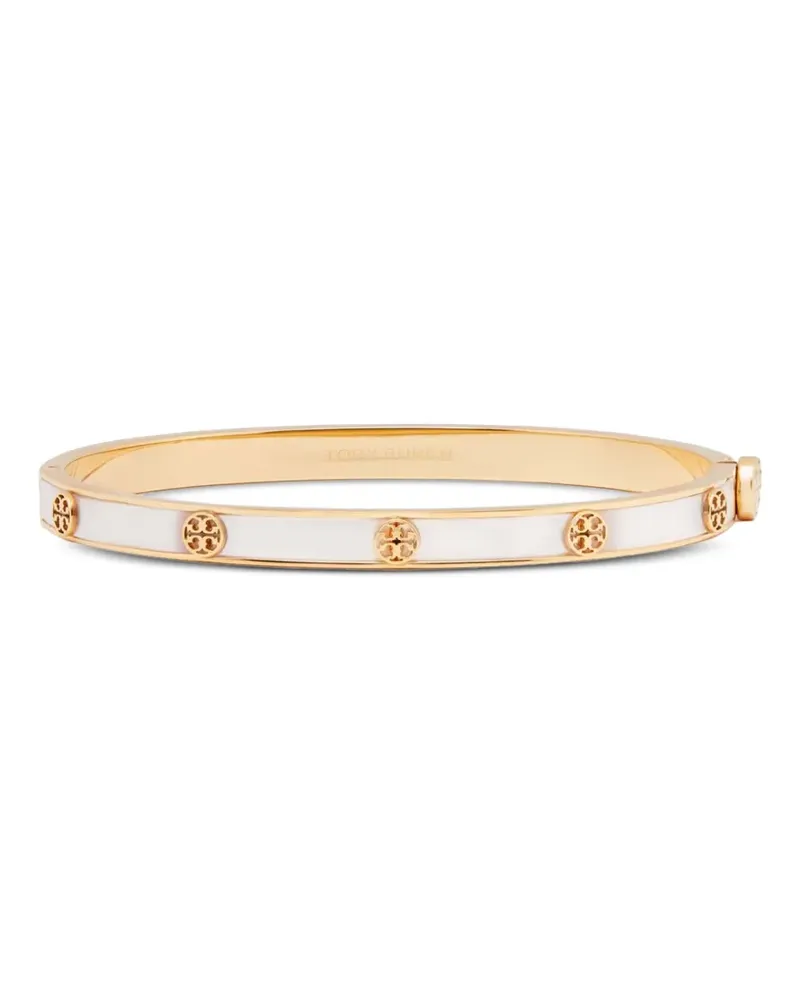 Tory Burch Schmales Icon Scharnierarmband aus Perlmutt - Gold Gold