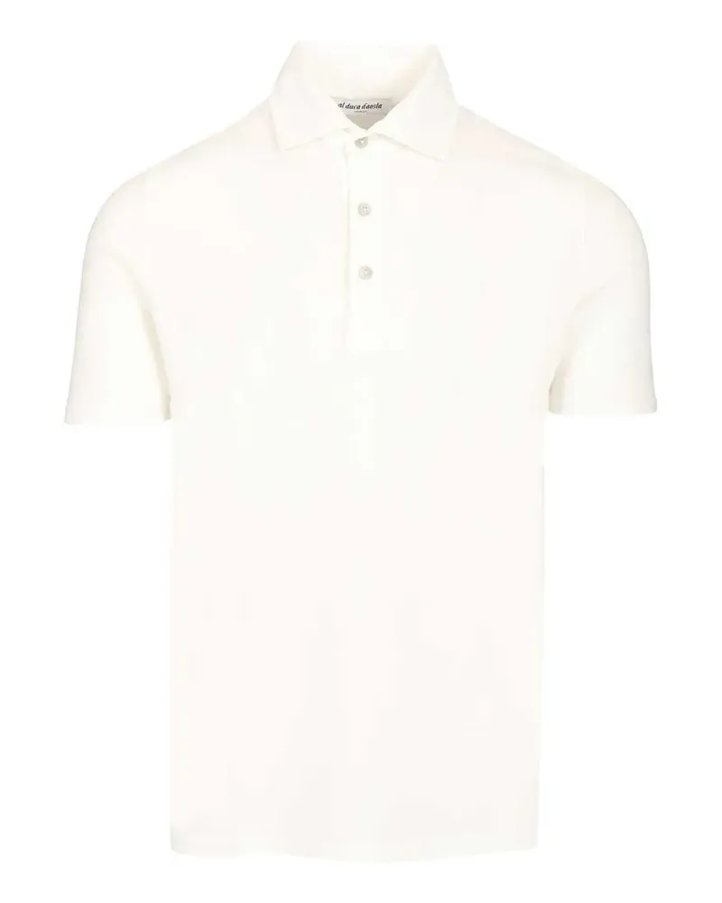 Al Duca D’Aosta 1902 Poloshirt mit drei Knöpfen - Weiß Weiß