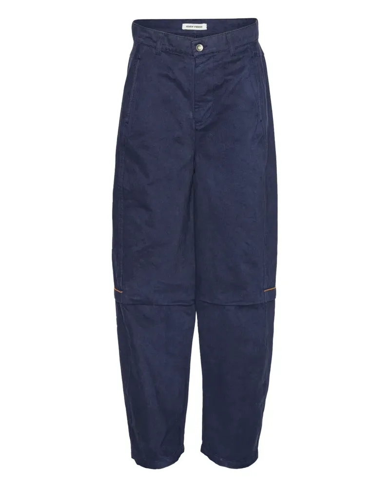 Henrik Vibskov Hose mit dekorativer Naht - Blau Blau