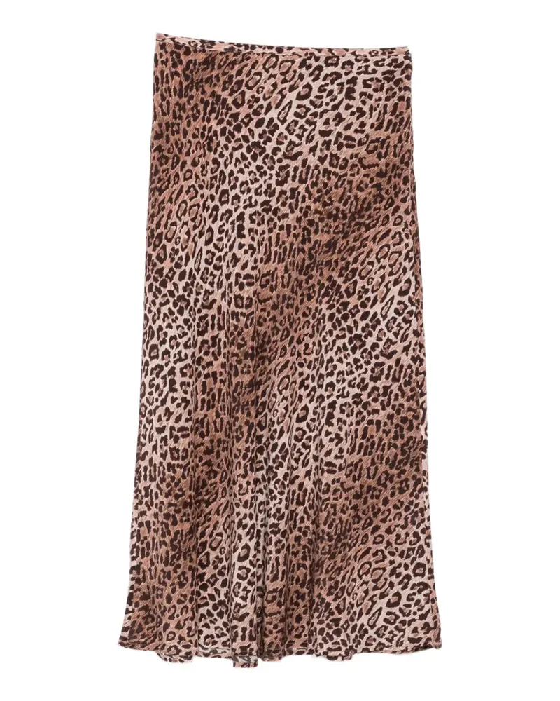 RIXO Kelly leopard-print maxi skirt - Rot Rot