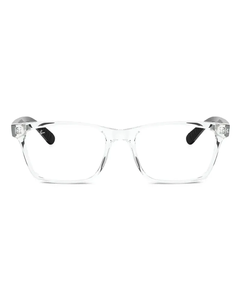Ray Ban Brille mit eckigem Gestell - Weiß Weiß