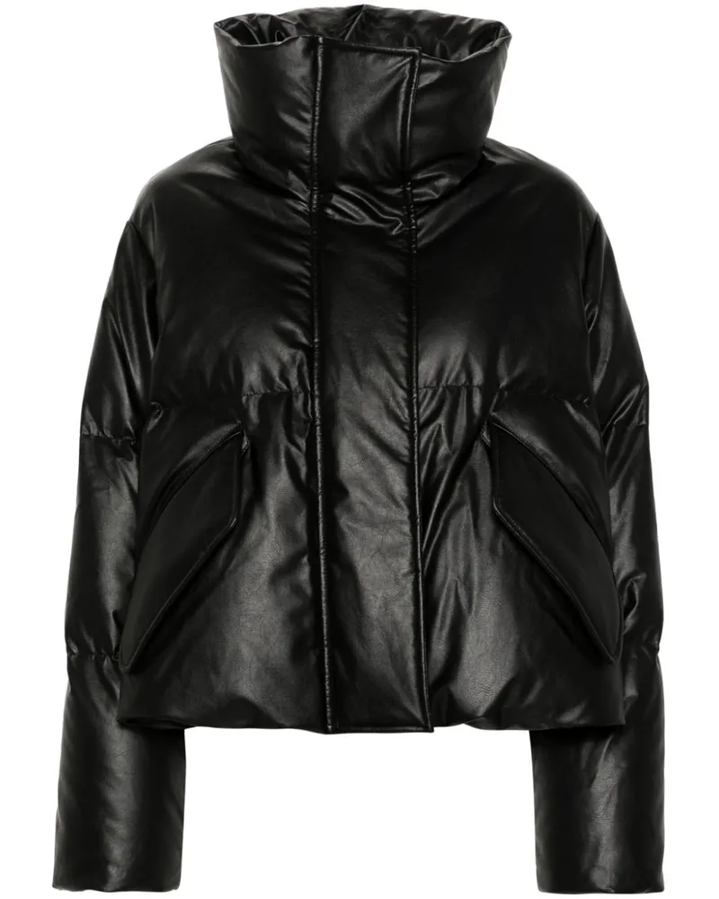 Maison Margiela Gefütterte Jacke mit Stehkragen - Schwarz Schwarz