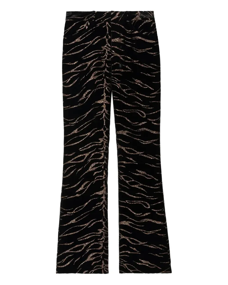 Zadig & Voltaire Hose mit Tiger-Print - Schwarz Schwarz