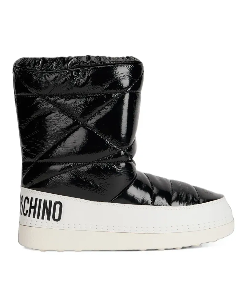 Moschino logo-print snow boots - Schwarz Schwarz