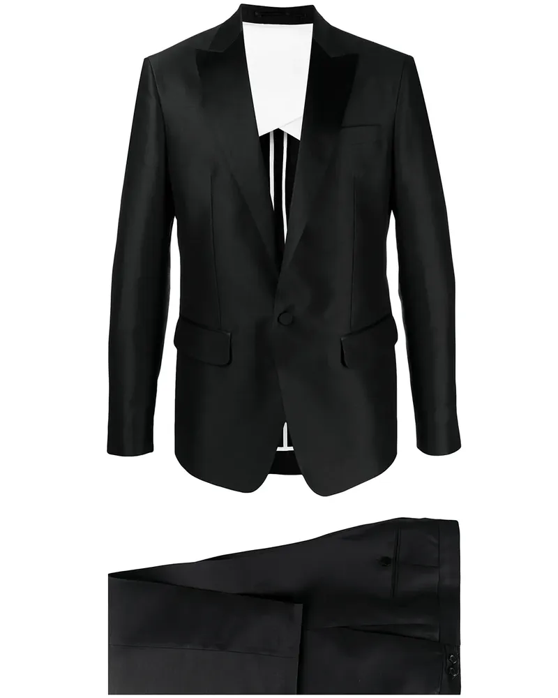 Dsquared2 Einreihiger Smoking - Schwarz Schwarz