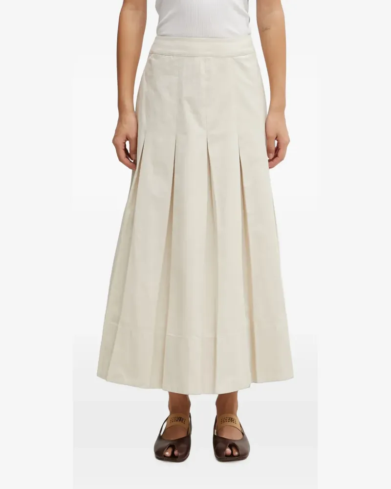 Barbour Kirby pleated midi skirt - Nude Nude