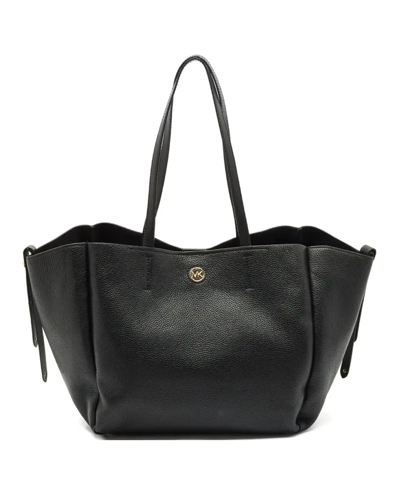 Michael Kors Shopper aus strukturiertem Leder - Schwarz Schwarz