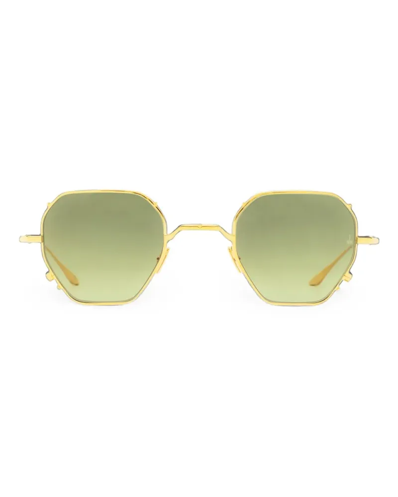 Jacques Marie Mage Verlaine geometric-frame sunglasses - Gold Gold