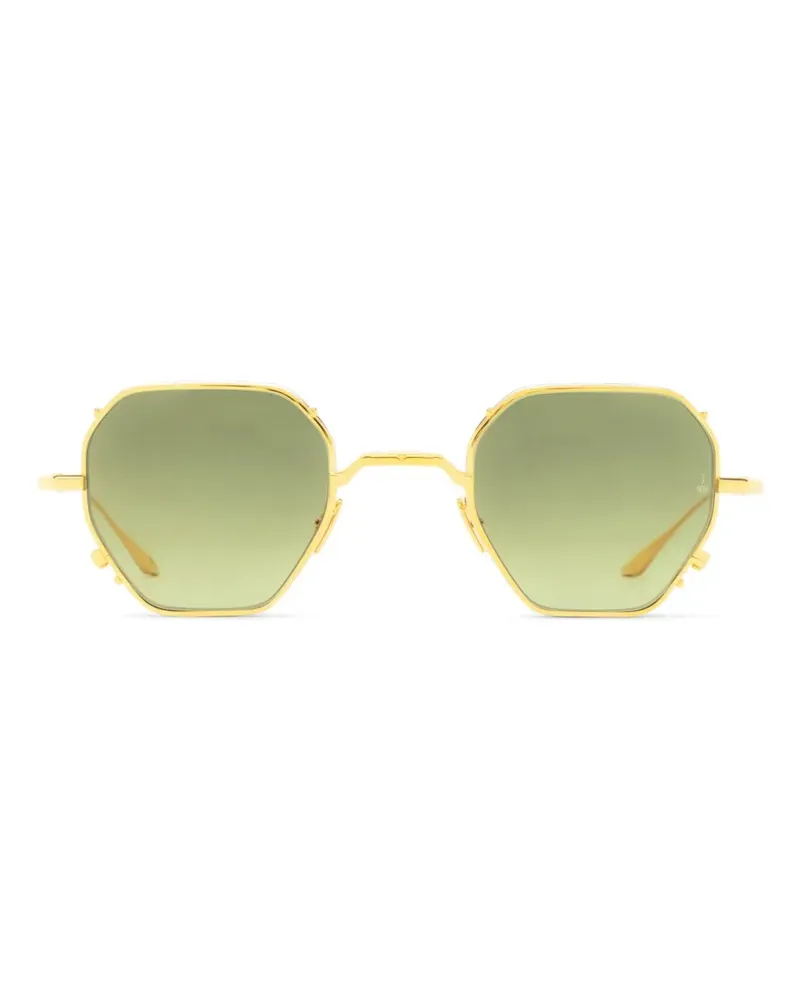 Jacques Marie Mage Verlaine Sonnenbrille mit geometrischem Gestell - Gold Gold