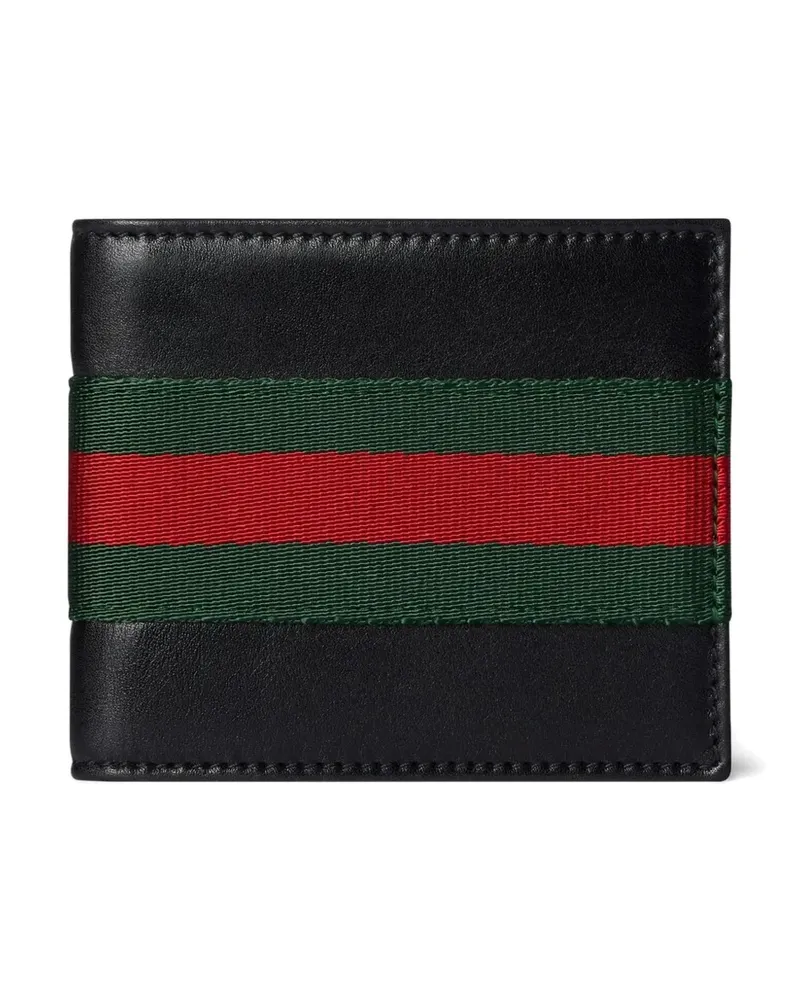 Gucci striped-detail wallet - Schwarz Schwarz