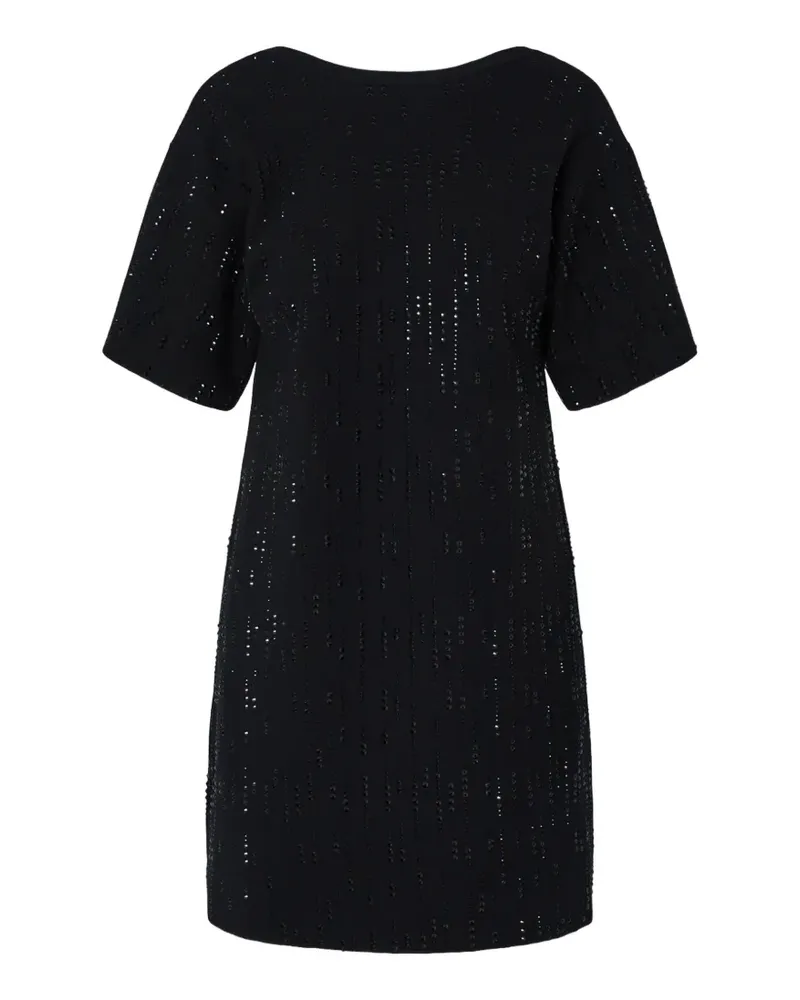 Liu Jo knit dress with rhinestones - Schwarz Schwarz