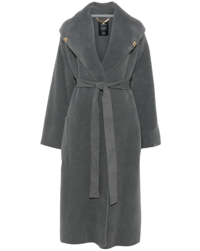 Elisabetta Franchi Mantel im Wickelstil - Grau Grau