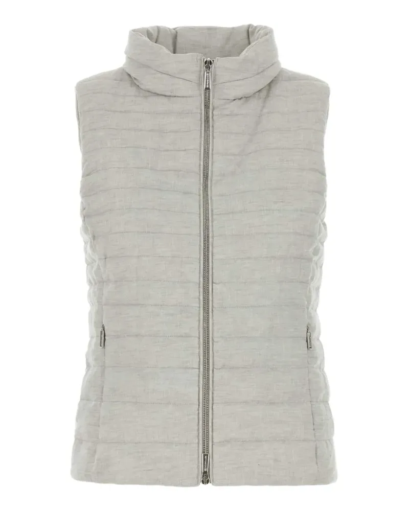 MOORER Villan sleeveless down jacket - Grau Grau