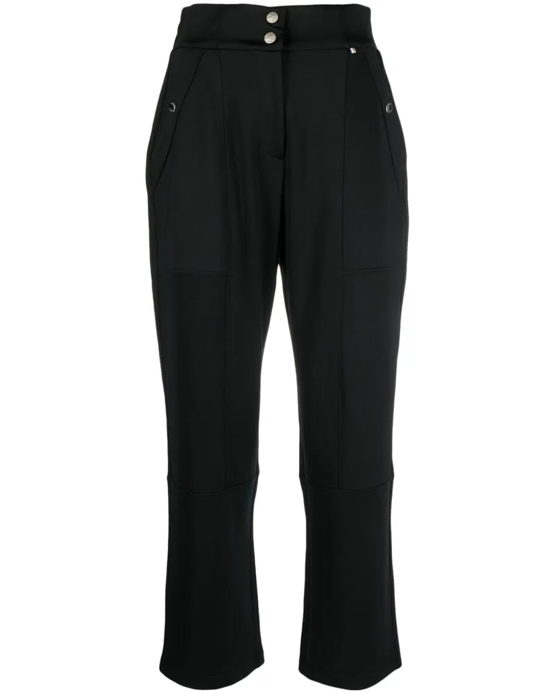 HUGO BOSS Cropped-Hose mit hohem Bund - Schwarz Schwarz