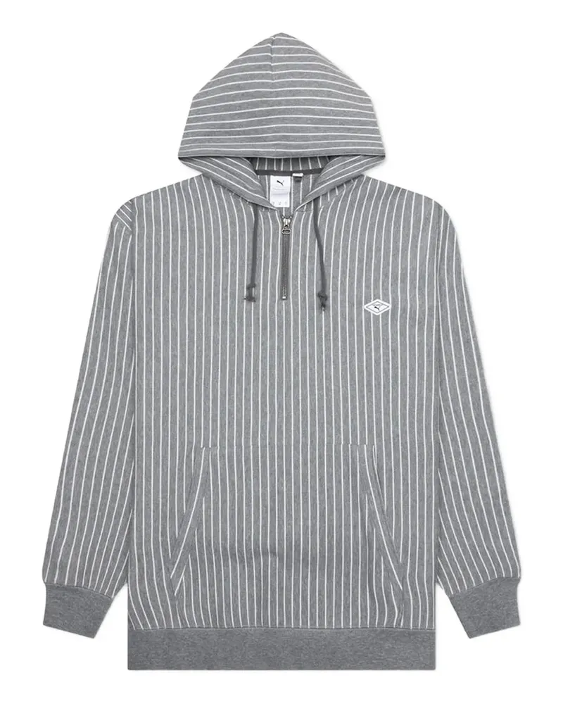 Puma X Nanamica striped hoodie - Grau Grau