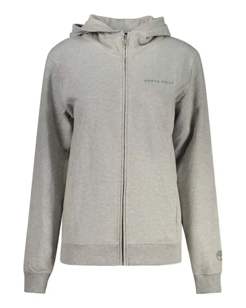 North Sails zip-up cotton hoodie - Grau Grau
