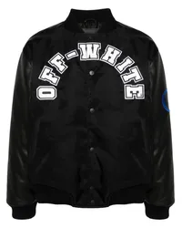 OFF-WHITE Baseball Over Collegejacke Schwarz