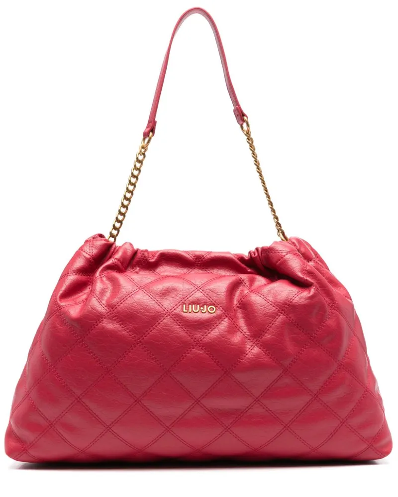 Liu Jo Schultertasche mit Rautensteppung - Rot Rot