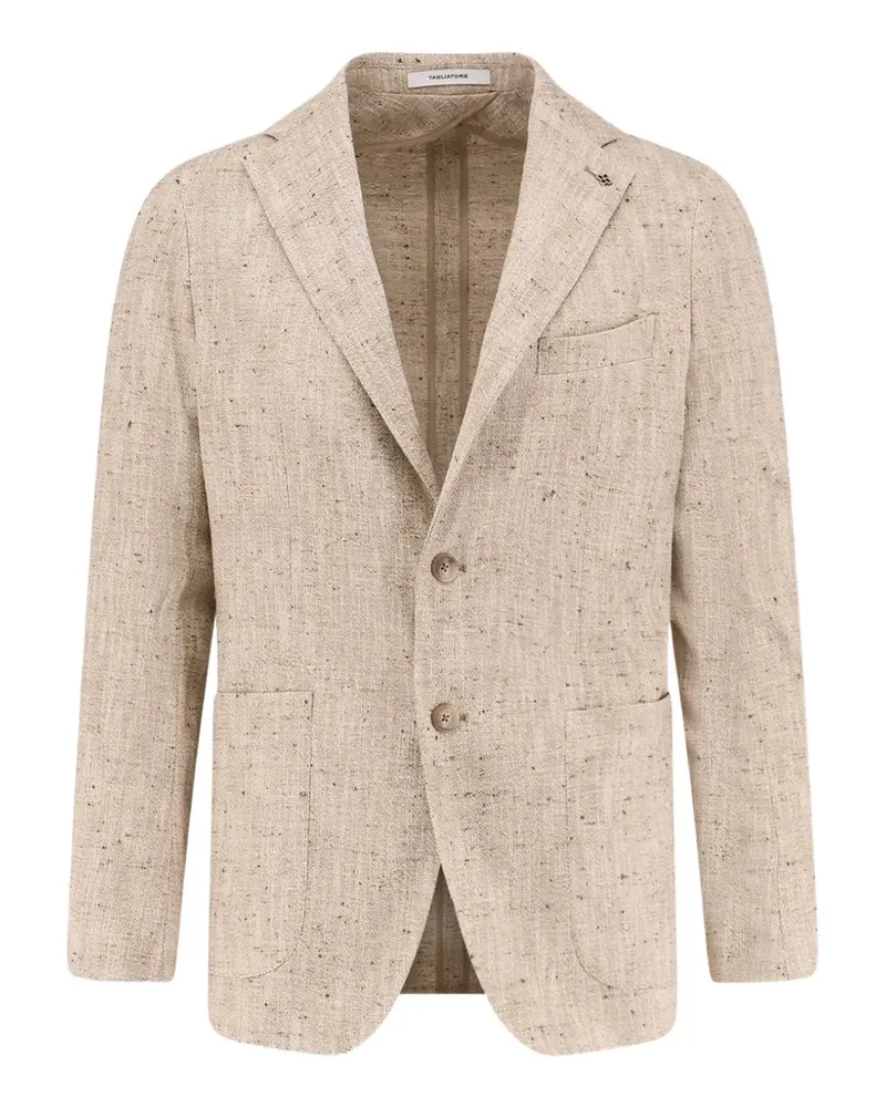 Tagliatore single-breasted patch pocket blazer - Nude Nude