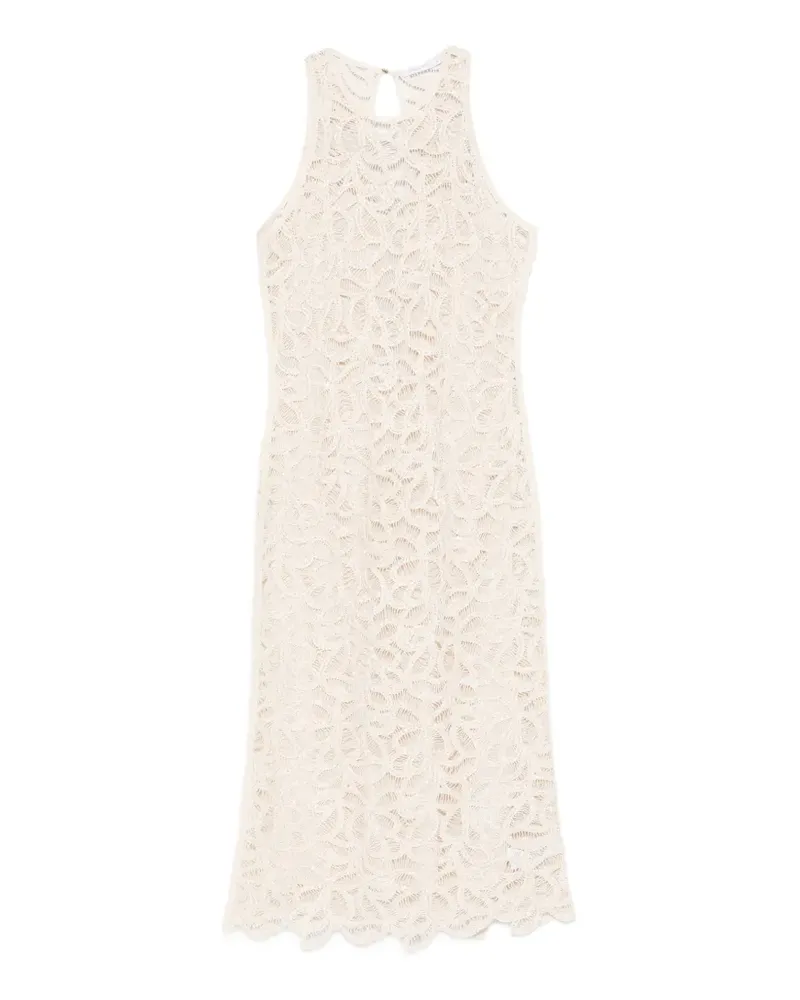 Patrizia Pepe round-neck midi dress - Nude Nude