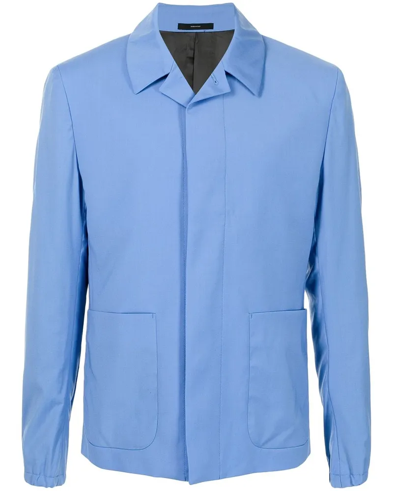 Paul Smith Hemdjacke aus Wolle - Blau Blau