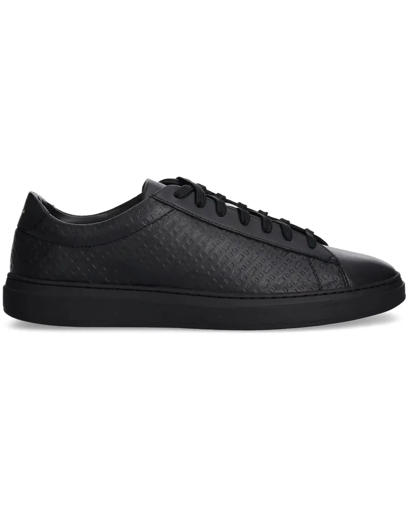 HUGO BOSS Sneakers aus Leder - Schwarz Schwarz