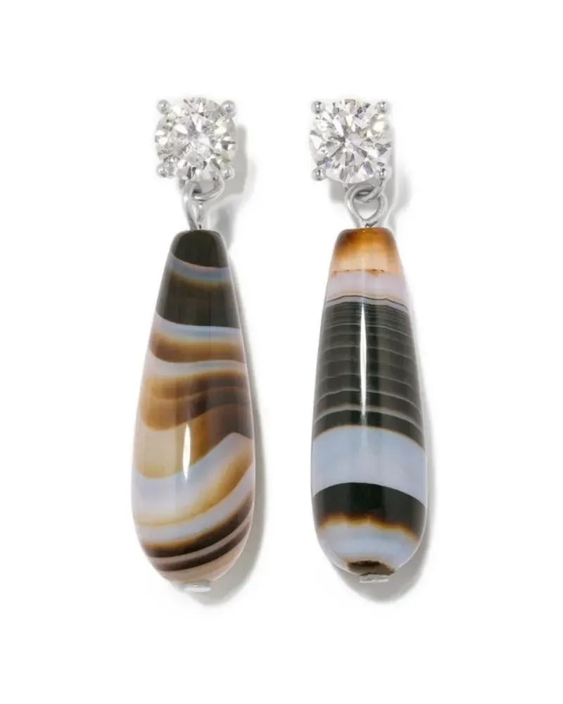 Completedworks Trace of the Infinite drop-design earrings - Silber Silber