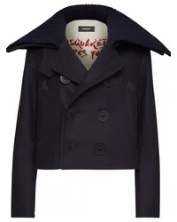 Dsquared2 Cropped-Cabanjacke Blau