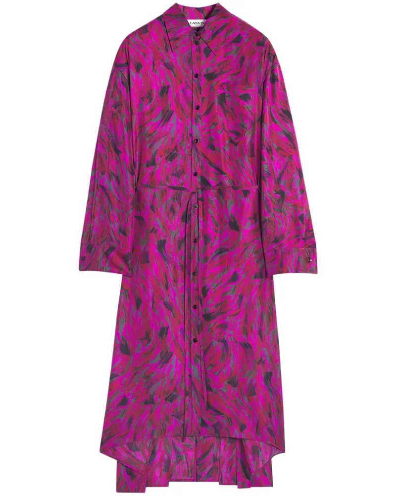 Lanvin Kleid mit Print - Rosa Rosa