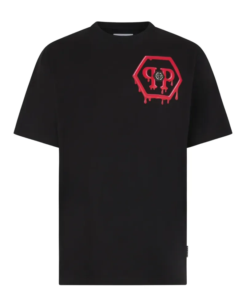 Philipp Plein T-Shirt mit Rundhalsausschnitt - Schwarz Schwarz
