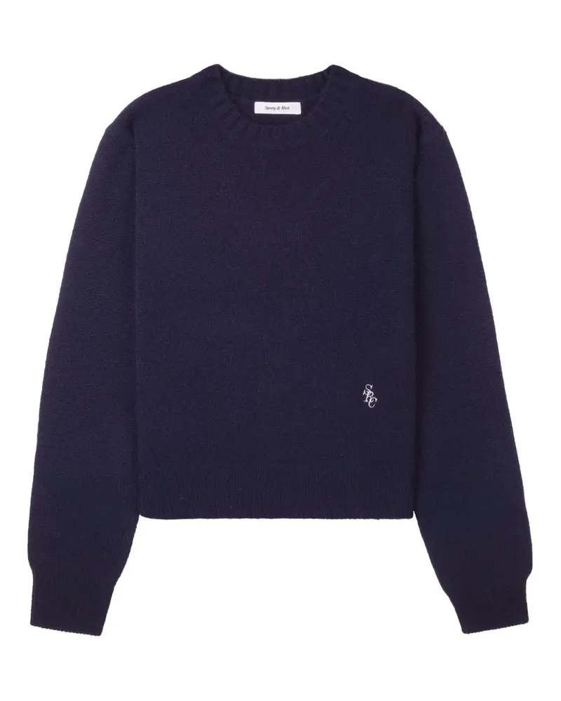 SPORTY & RICH Klassischer Pullover - Blau Blau
