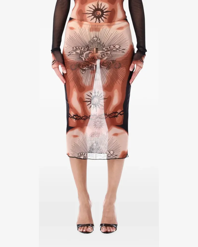Jean Paul Gaultier Re-Edition – The Safe Sex Tattoo Rock - Nude Nude