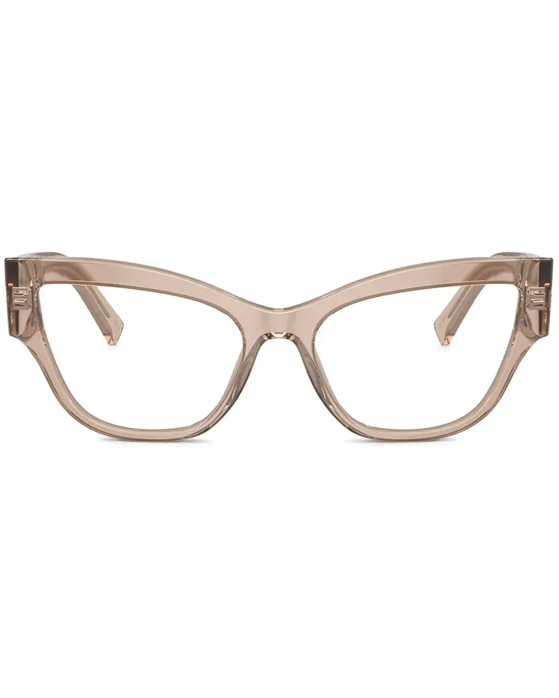 Dolce & Gabbana Brille mit DG-Schild - Nude Nude