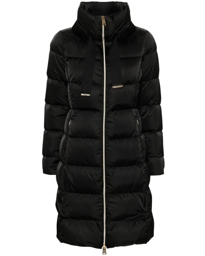 Herno Parka mit Kordelzug - Schwarz Schwarz