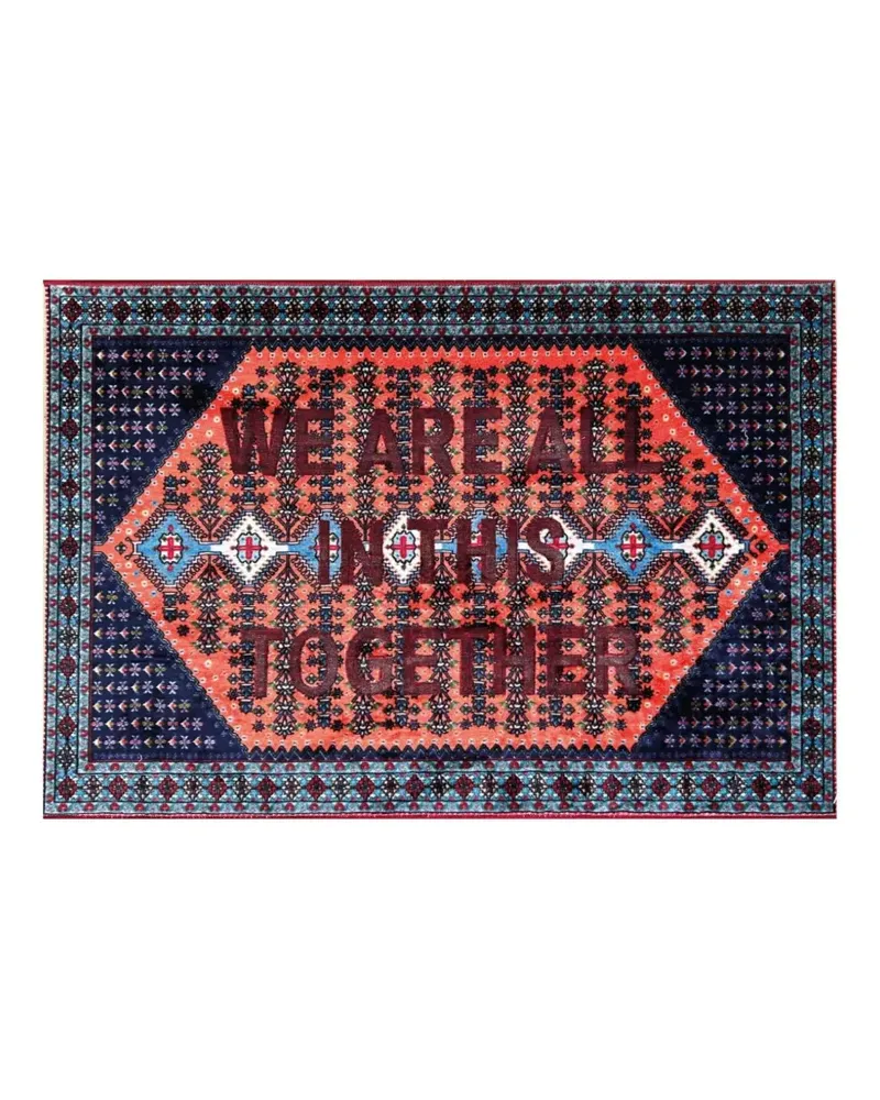 Seletti Toghether Teppich - Blau Blau