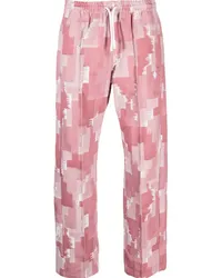 Marcelo Burlon | County of Milan Weite Hose mit geometrischem Print Rosa