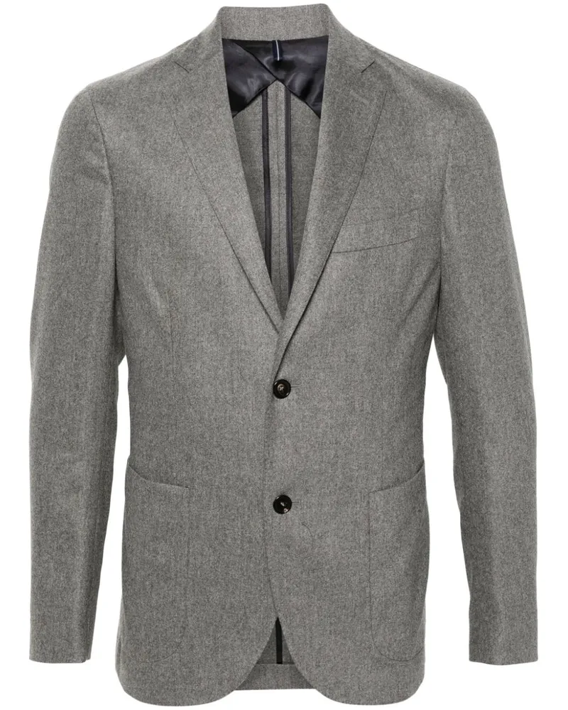Incotex Flanelljacke aus Woll-Kaschmir - Grau Grau