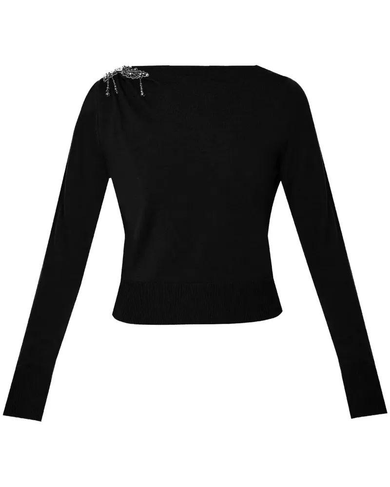 Erdem Cropped-Pullover - Schwarz Schwarz