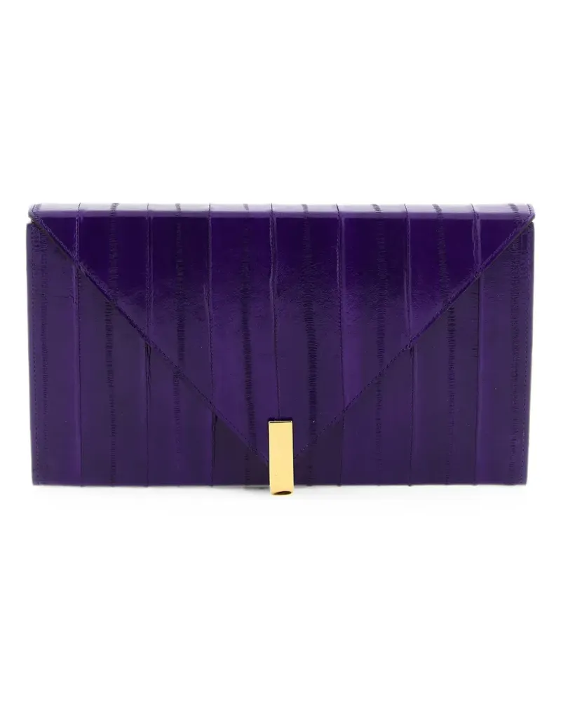 Giuseppe Zanotti Tuxedo panelled clutch bag - Violett Violett