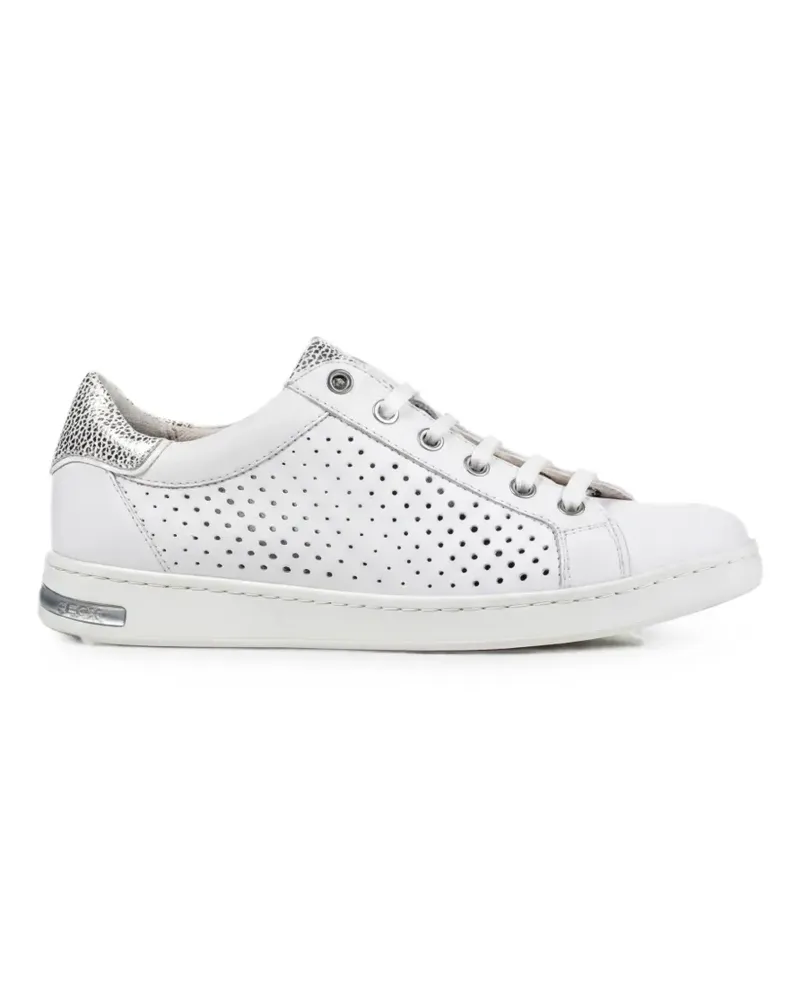 Geox Perforierte Jaysen Sneakers - Weiß Weiß